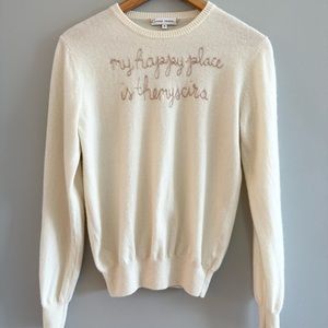 LINGUA FRANCA NYC Bespoke 100% Cashmere Sweater